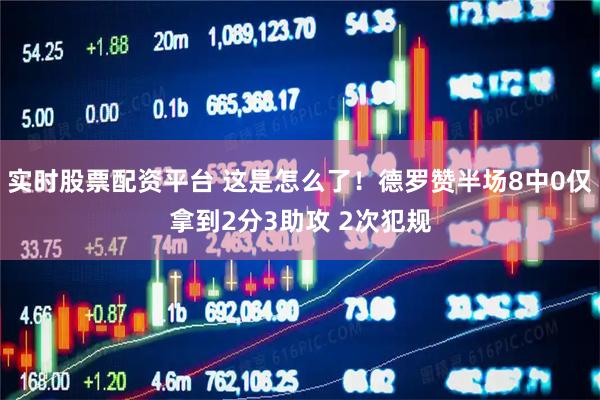 实时股票配资平台 这是怎么了！德罗赞半场8中0仅拿到2分3助攻 2次犯规